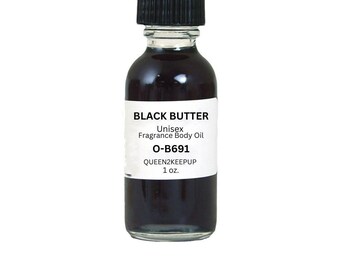 Aceite corporal de mantequilla negra (Unisex) 28 g. Fragancia similar. Aroma totalmente natural.