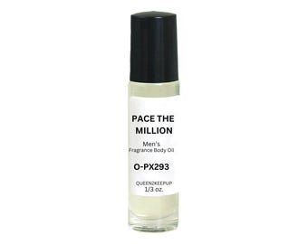 Aceite corporal Pace the Million (para hombres) 10 ml Fragancia Totalmente Natural 1/3 oz Roll-On Aroma