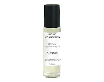 Aceite corporal Indigo Connection (unisex) 10 ml Fragancia totalmente natural 1/3 oz Roll-On