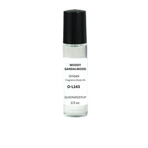 Woody Sandalwood (Unisex) 10 ml body oil fragrance scented 1/3 oz roll-on