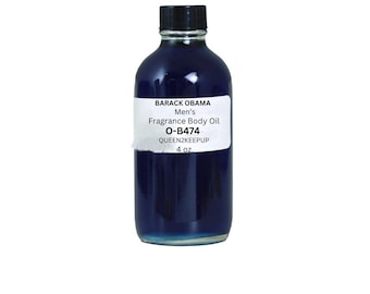Barack Obama (Men) Body Oil 4 oz Fragrance Similar All Natural Scent