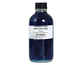 Aromatic Star Anise Very Cool Men's Body Oil Fresh Clean Modern Fragrance 4 oz