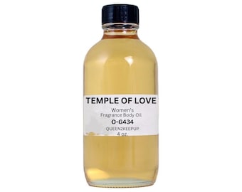Temple of Love Women's Body Oil Exotic Warm and Sensual Fragrance Scent 4 oz