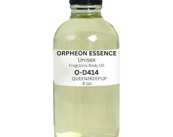 Orpheon Essence Unisex Body Oil Clean Powdery and Elegant Fragrance Scent 4 oz