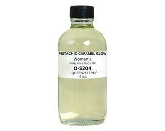 Pistachio Caramel Glow Women's Body Oil Brazilian Sweet Tropical Warm Scent 4 oz