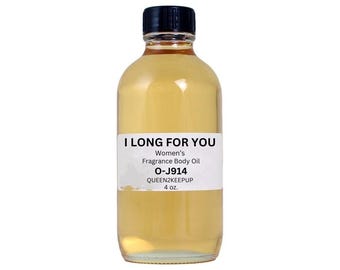 I Long For You Women's Body Oil Fruity Floral and Sweet Vanilla Scent 4 oz