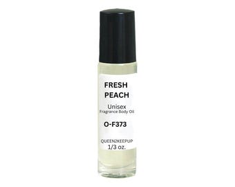 Aceite corporal Fresh Peach (Unisex) 10 ml Fragancia similar 1/3 oz Roll-On Aroma