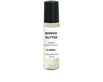 Aceite corporal de manteca de mango (unisex) 10 ml Fragancia similar a la del roll-on de 1/3 oz