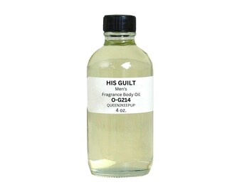 His Guilt (Men) Body Oil 4 oz Fragrance All Natural Scent