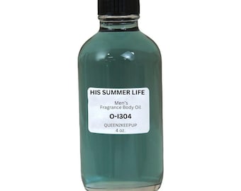 Aceite corporal His Summer Life (para hombres) 118 ml. Fragancia totalmente natural.