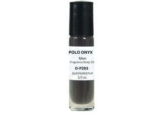 Aceite corporal Polo Onyx (para hombre) 10 ml Fragancia totalmente natural 1/3 oz Roll-On