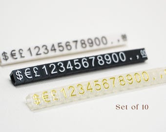 4mm Price Tag Display Cubes: Jewelry Display, Craft Fair (Set of 10)