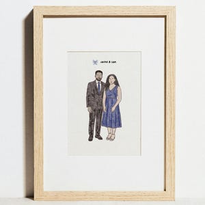 Ritratti stampati/digitali e illustrazioni dal vivo per invitati a matrimoni, ritratti commemorativi, ritratti di famiglia, regali per lui e per lei, regali personalizzati per padre e madre