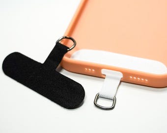 Universal Phone Connector Patch, Phone Connector Tabs, Phone Wristlet Connector, Phone Connector Patch, Mobile Phone Tether for Lanyards 1PC