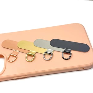 Phone Connector Patch, Phone Connector Tabs, Phone Wristlet Connector, Round and Rectangle, Phone Patch, Phone Accessory,Tether for Lanyards