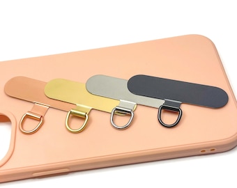 Phone Connector Patch, Phone Connector Tabs, Phone Wristlet Connector, Round and Rectangle, Phone Patch, Phone Accessory,Tether for Lanyards