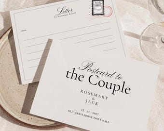 Wedding Guest Book Alternative, Photo Guest Book Postcards, Postcard Guestbook From Our Wedding Day, Custom Photo Card Set