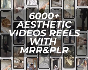 6000以上の美しいビデオリール、アフィリエイトマーケティングPLRデジタル製品ソーシャルメディア（mrr）/DFY Instagrame顔のないデジタルテンプレート