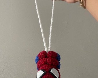 Hanging spider man crochet