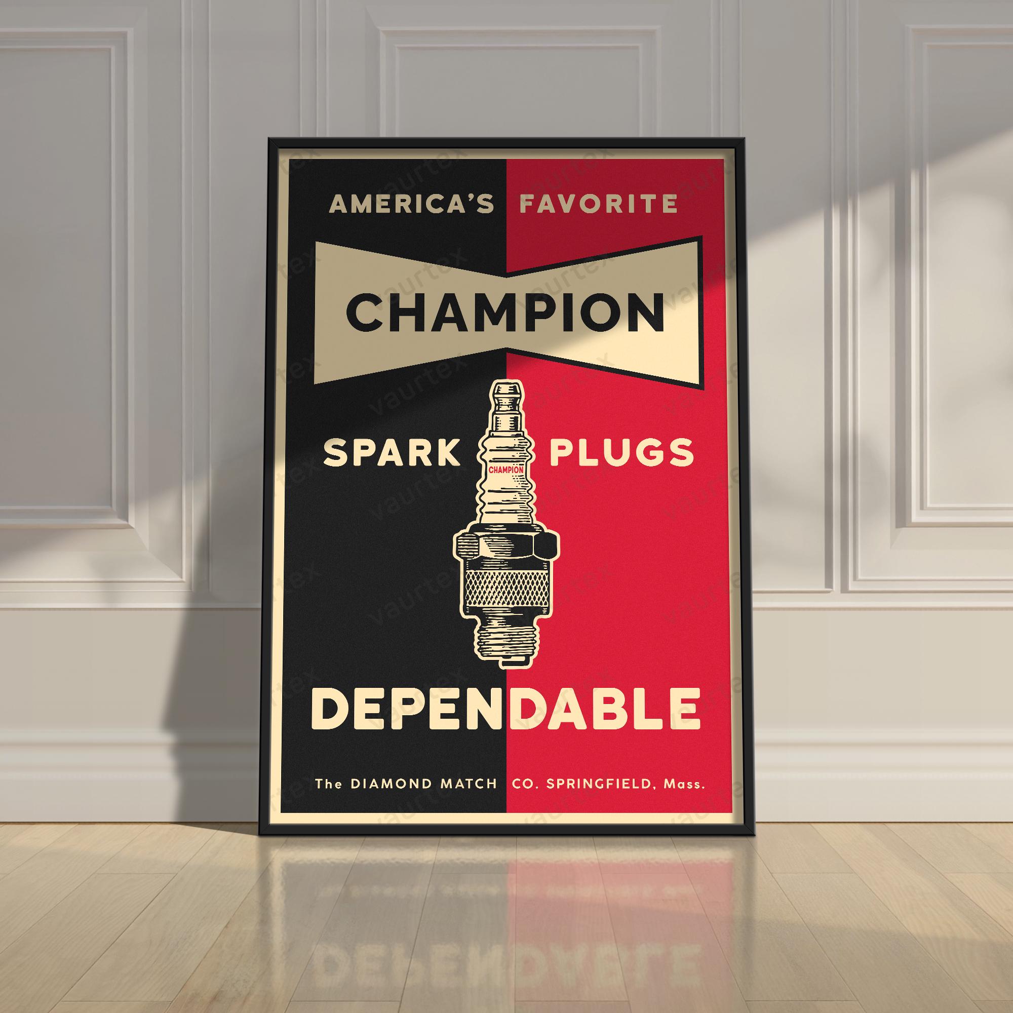 Vintage Champion Spark Plugs - Etsy