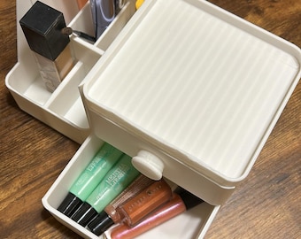 3D Print Makeup Organizer STL Files | Vanity Drawer Cosmetic Storage - 4 Pack STL Files