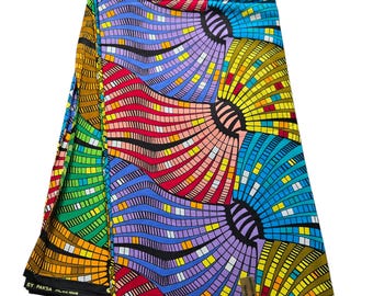 Tela estampada africana: tela Ankara 100 % algodón para costura, acolchado y decoración del hogar. La tela Ankara se vende cortada a medida o doblada