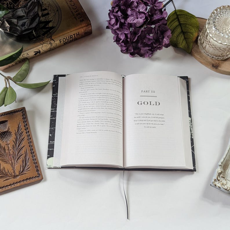 Adjustable Book Cover Dark Academia, Skeleton Anatomy Fabric Dust Jacket, Hardcover Book Protector, Paperback Skeletal Spooky Book Cover image 12