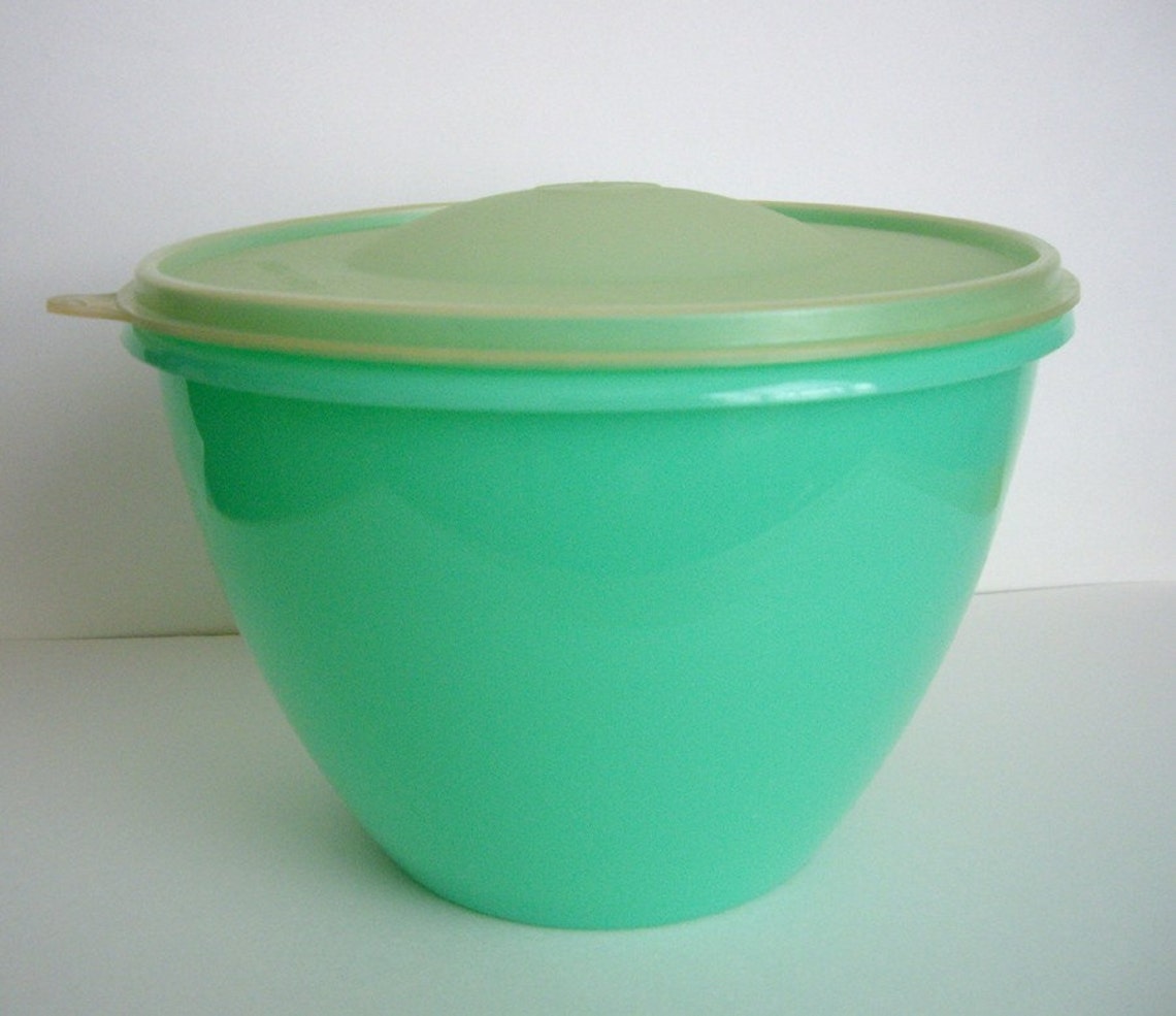 Jadite Green 70's Tupperware Storage Bowl Lettuce Etsy