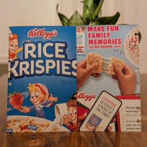 Discbound Cover/Divider - 8 Disc Junior Recycled Rice Crispies Box Front/Back