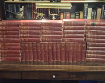 The Harvard Classics Memorial Edition - 50 Volumes Red Fabrikoid