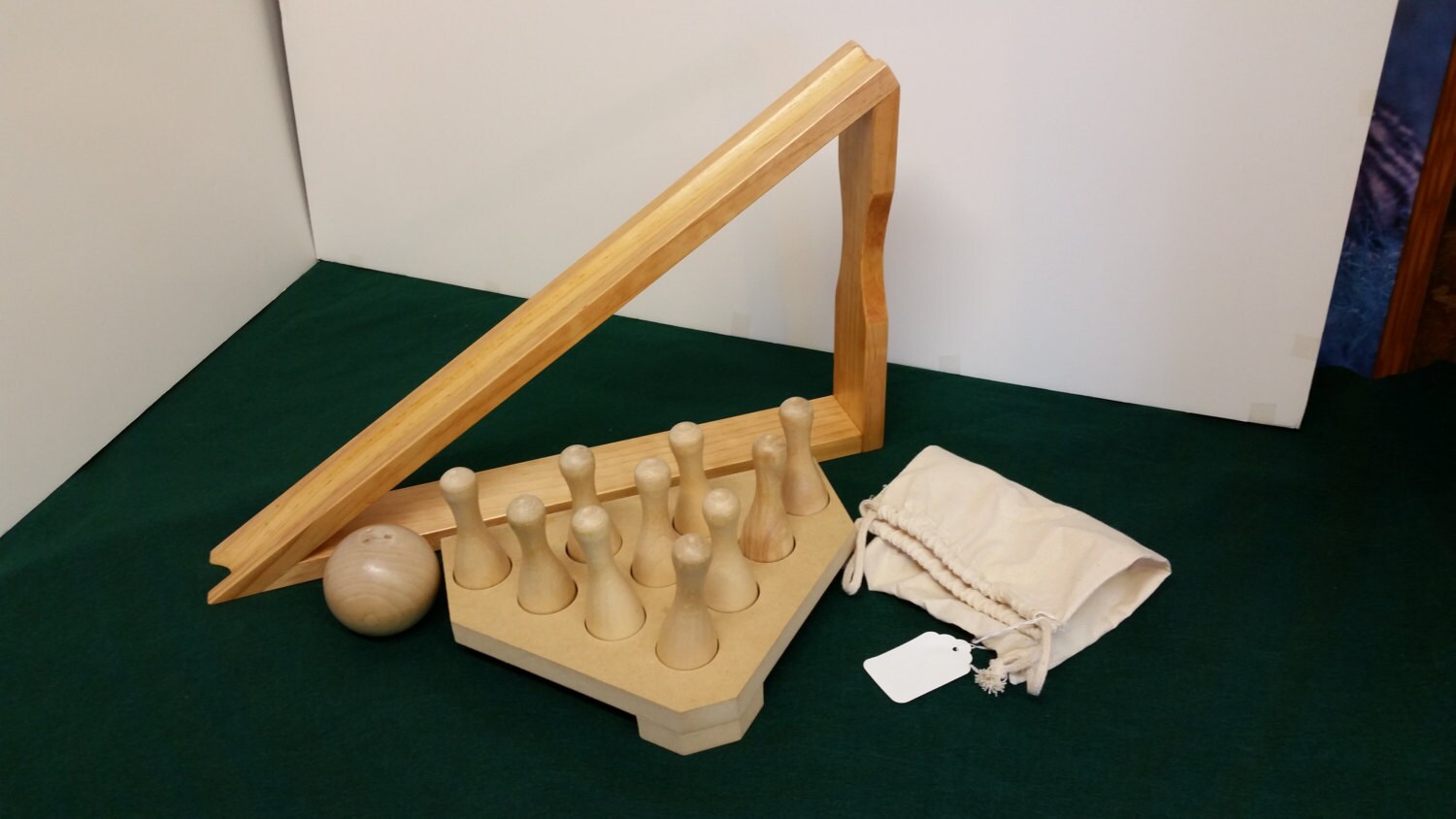 shuffleboard bowling set