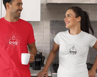 Sacred Heart of Jesus T-Shirt: Religious Graphic Tee, Unisex Cotton