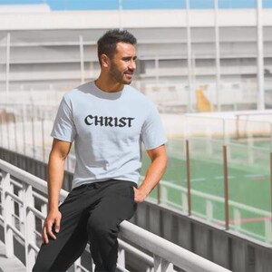 Christ Tshirt, Religious Tee, Christian Cross Shirt, Faith Apparel, Unisex Heavy Cotton Shirt, Religious Gift