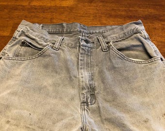 Calça jeans WRANGLER cinza claro vintage dos anos 90