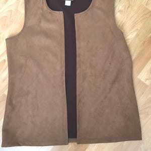 1970&#39;s MODE VIN ROUGE Fashion vintage brown vest