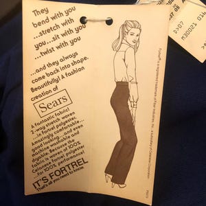 Sears NWT&#39;s 70&#39;s polyester navy pants