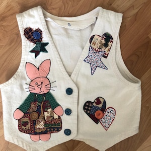 Vintage maßgeschneiderte 1990er Jahre Kinderweste