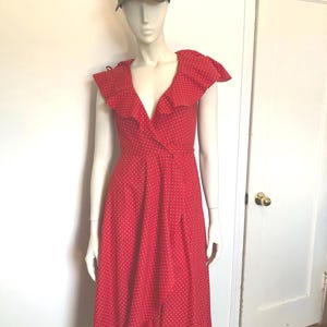 1980&#39;s MANDY DESIGNS MONTREAL polka-dot Dress