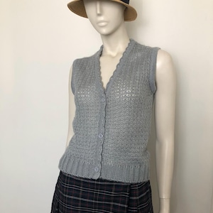 Vintage gebreid SENSATIONS-vest uit de jaren 70