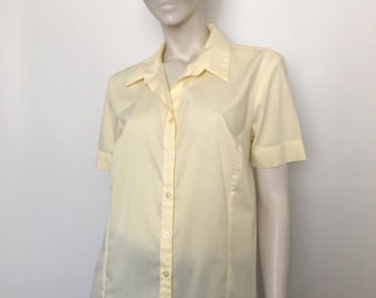 Blusa amarilla mantequilla ENCORE vintage de los años 90