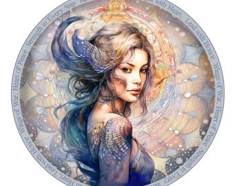 Circle of Power: Valkyrie Inspired Design, empowerment, Viking inspired, printable motivational design