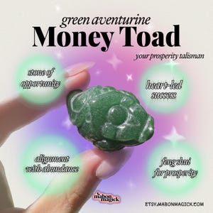 Green Aventurine Mini Money Toad