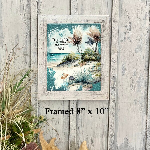 Beach Prints Framed Etsy