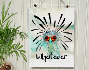 Whatever Sarcastic Quote Poster, Funny Wall Art Decor, Teenager Bedroom Wall Decor, Sassy Teen Sayings and Phrases, Trendy Signs