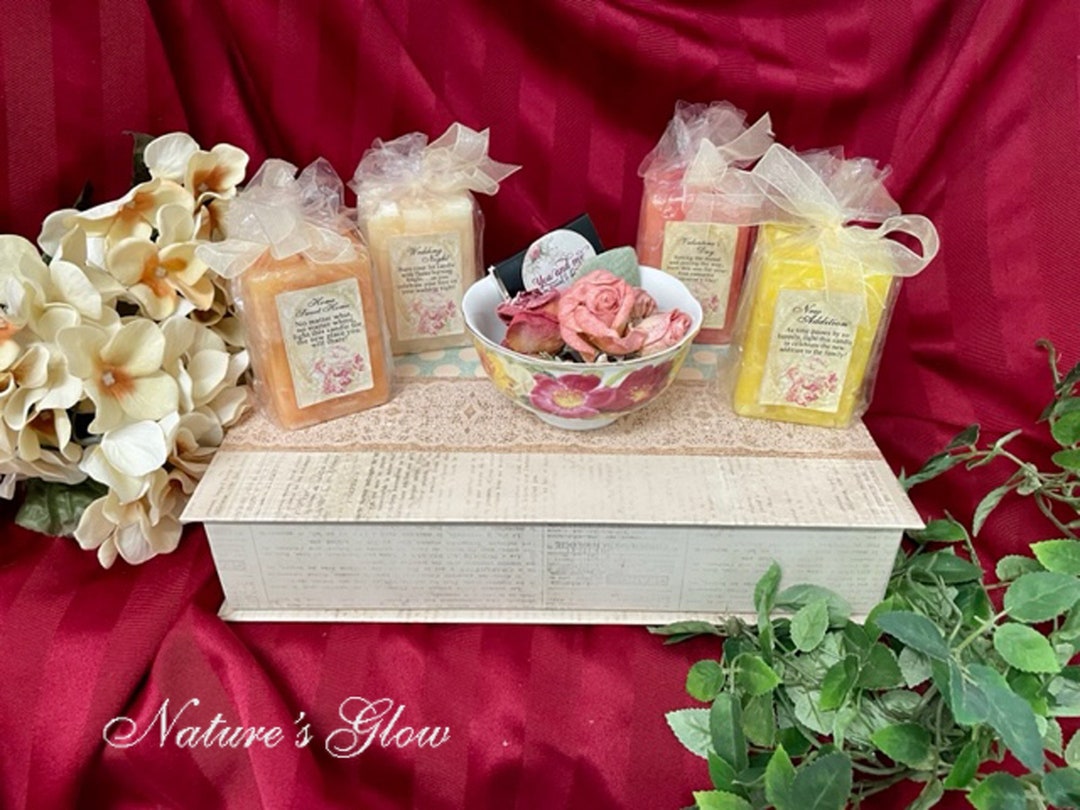 Candle Bridal Shower Gift Set With Candle Poem Marriage Etsy