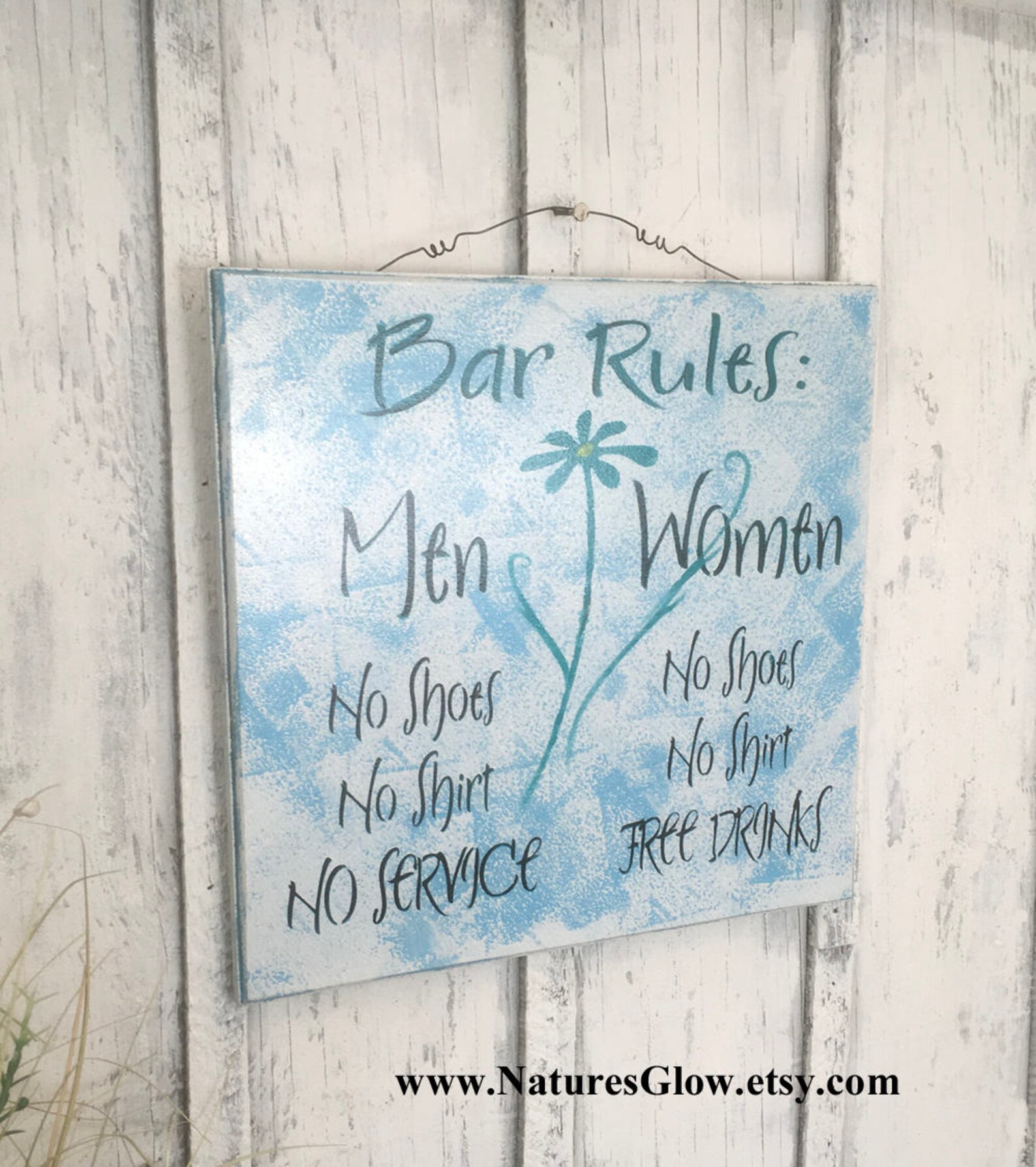 Bar Rules Funny Bar Sign for Home Mancave Bar Wall Decor Etsy