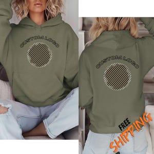 Custom Logo Sweatshirt, Your Business Logo, Your Text Sweatshirt, Custom Company Logo, Your Design Here, Company Logo, Custom Logo Hoodie