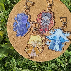 Elden Ring Sparkly Cats 7cm Acrylic Keychains