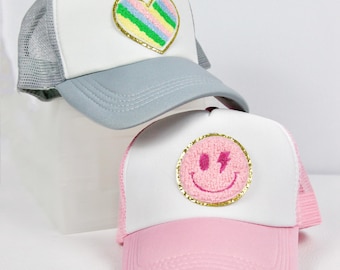Gorra de béisbol infantil personalizada: gorra personalizable con parche de chenilla