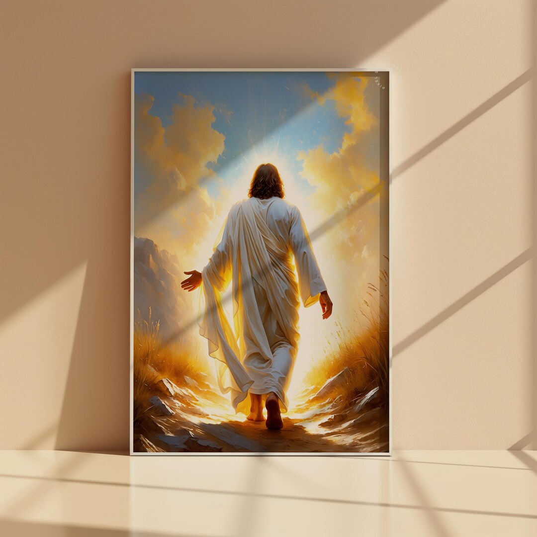 Jesus Resurrection Printable, He is Risen Wall Art, Easter Christian ...